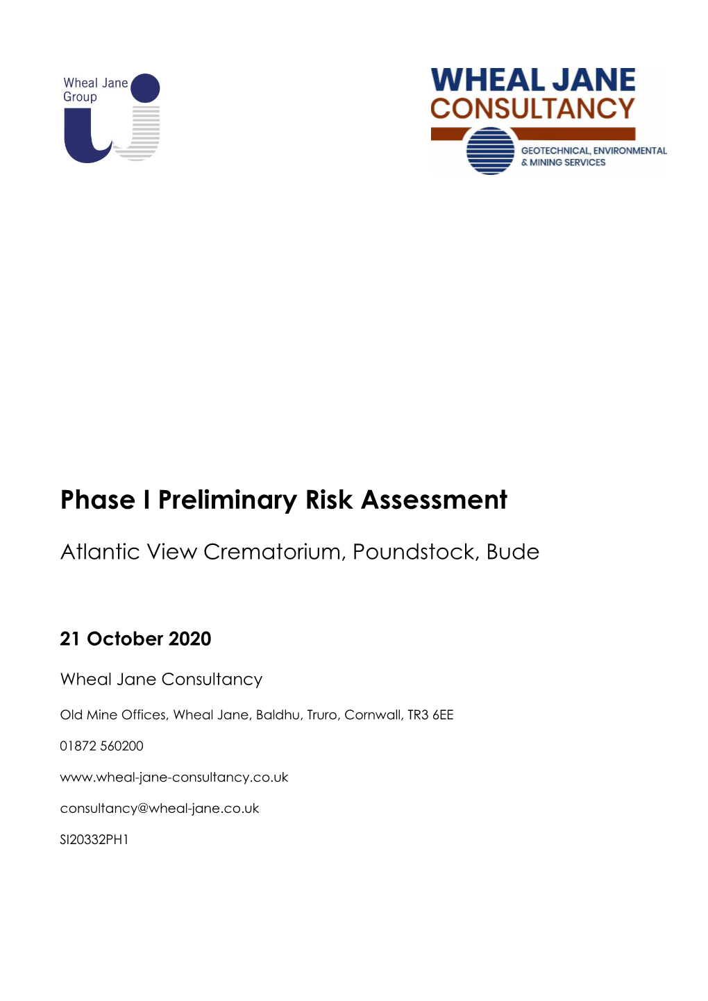 Phase I Preliminary Risk Assessment