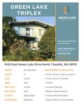 Green Lake Triplex