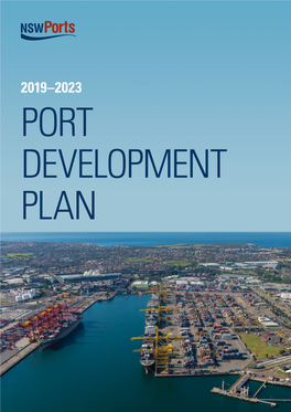 2019–2023 Port Development Plan Contents