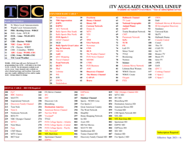 Itv AUGLAIZE CHANNEL LINEUP