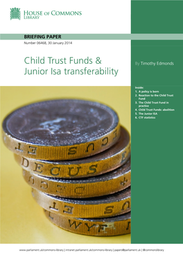 Child Trust Funds & Junior Isa Transferability