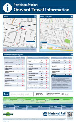 Portslade Station I Onward Travel Information Buses Local Area Map