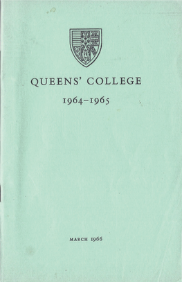 Queens' College 1964-1965