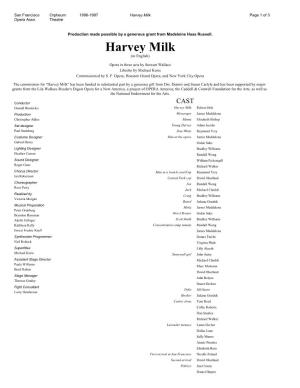 Harvey Milk Page 1 of 3 Opera Assn