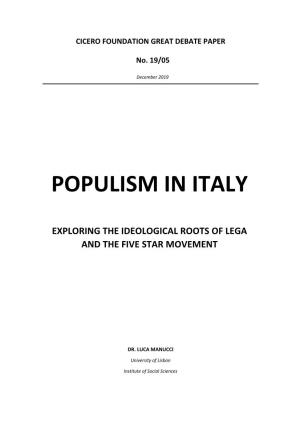 Populism in Italy