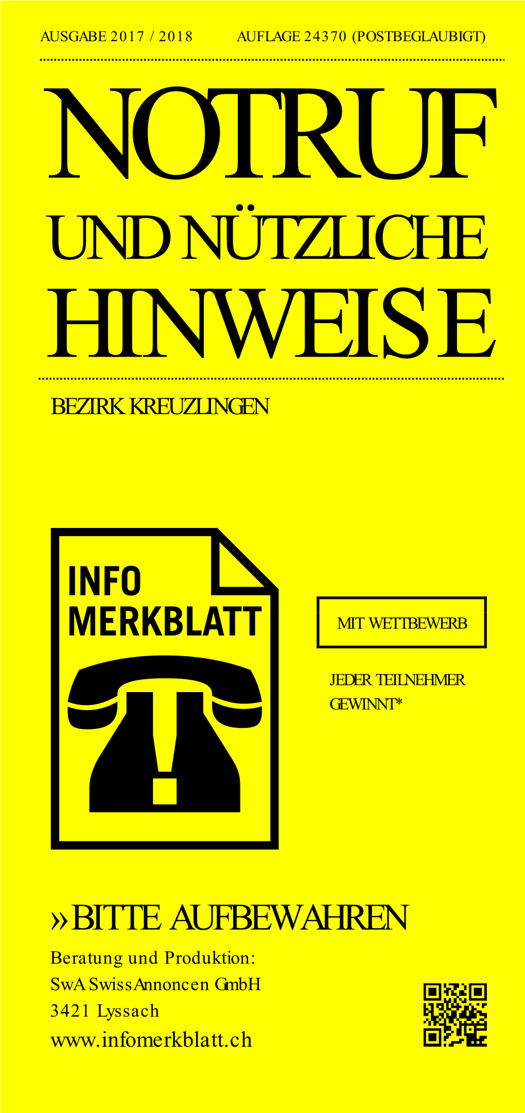 Info Merkblatt Bezirk Kreuzling
