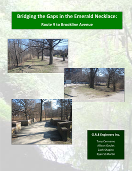 Bridging the Gaps in the Emerald Necklace: Route 9 to Brookline Avenue