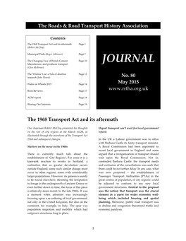 JOURNAL Manufacture, and Producer Transport (Glen Mcbirnie)