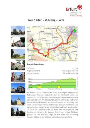 Tour 2: Erfurt – Mühlberg – Gotha