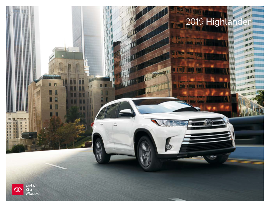 2019 Toyota Highlander Brochure