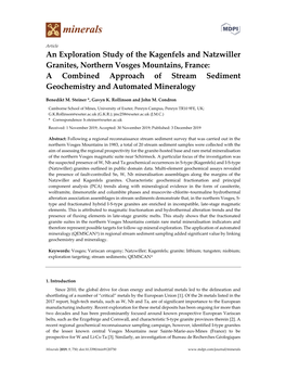 An Exploration Study of the Kagenfels and Natzwiller