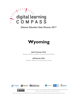Distance Education State Almanac 2017. Wyoming