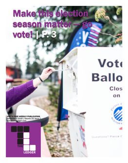Make This Election Season Matter — Go Vote! | P. 3
