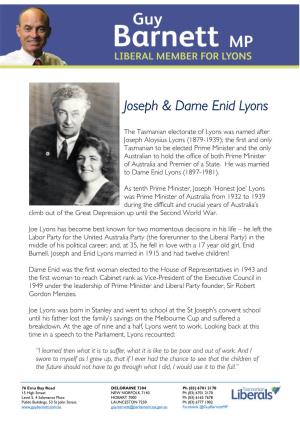 Joseph & Dame Enid Lyons