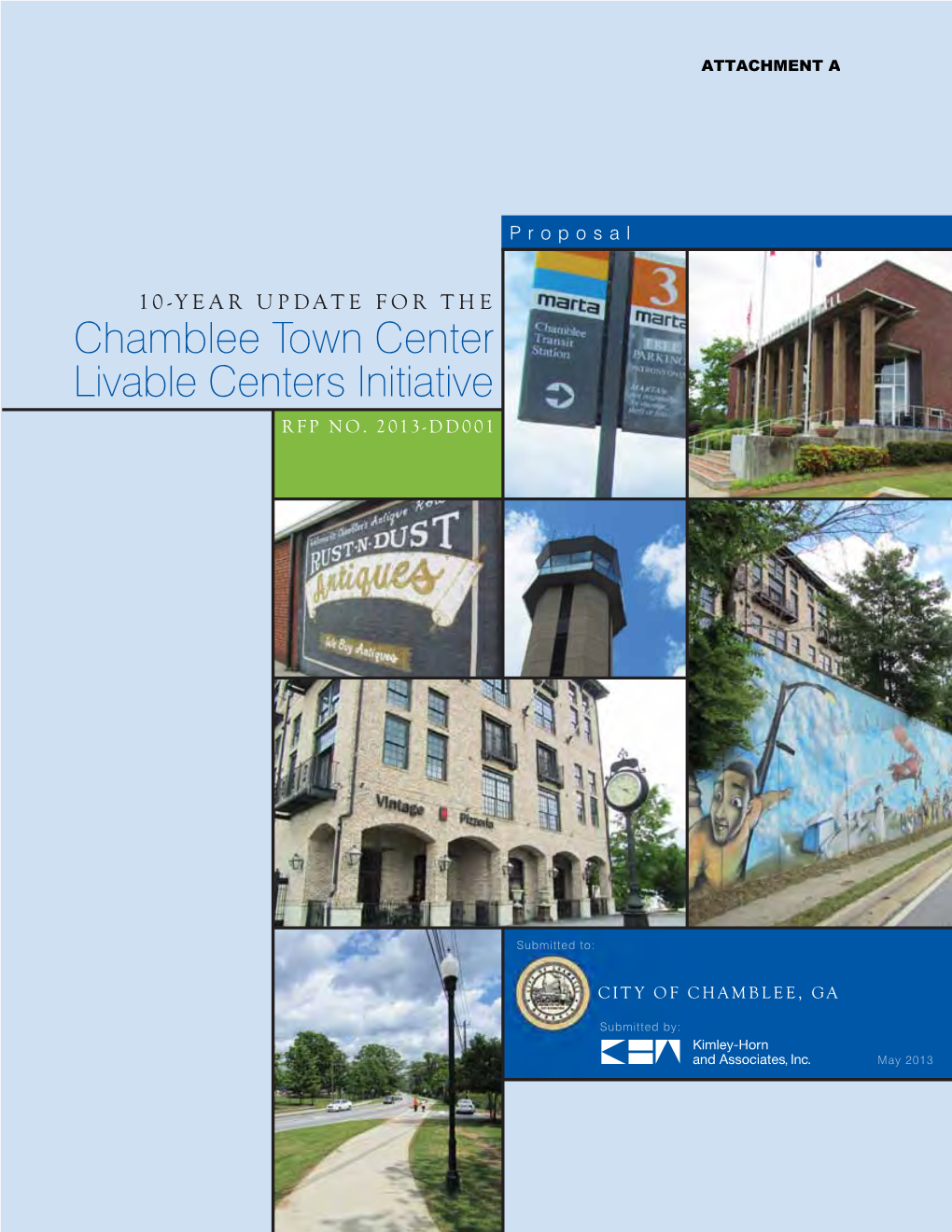 Chamblee Town Center Livable Centers Initiative RFP NO