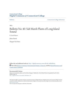 Salt Marsh Plants of Long Island Sound R