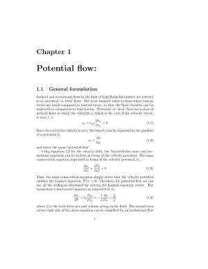 POTENTIAL FLOW: in Which the Vorticity Is Zero