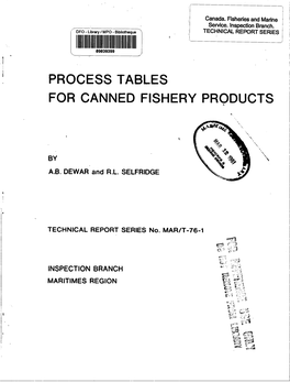 Process Tables for Canned Fishery Products