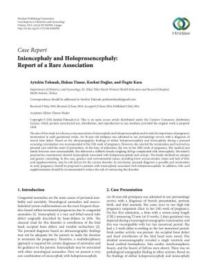 Iniencephaly and Holoprosencephaly: Report of a Rare Association