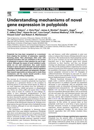 Understanding Mechanisms of Novel Gene Expression in Polyploids