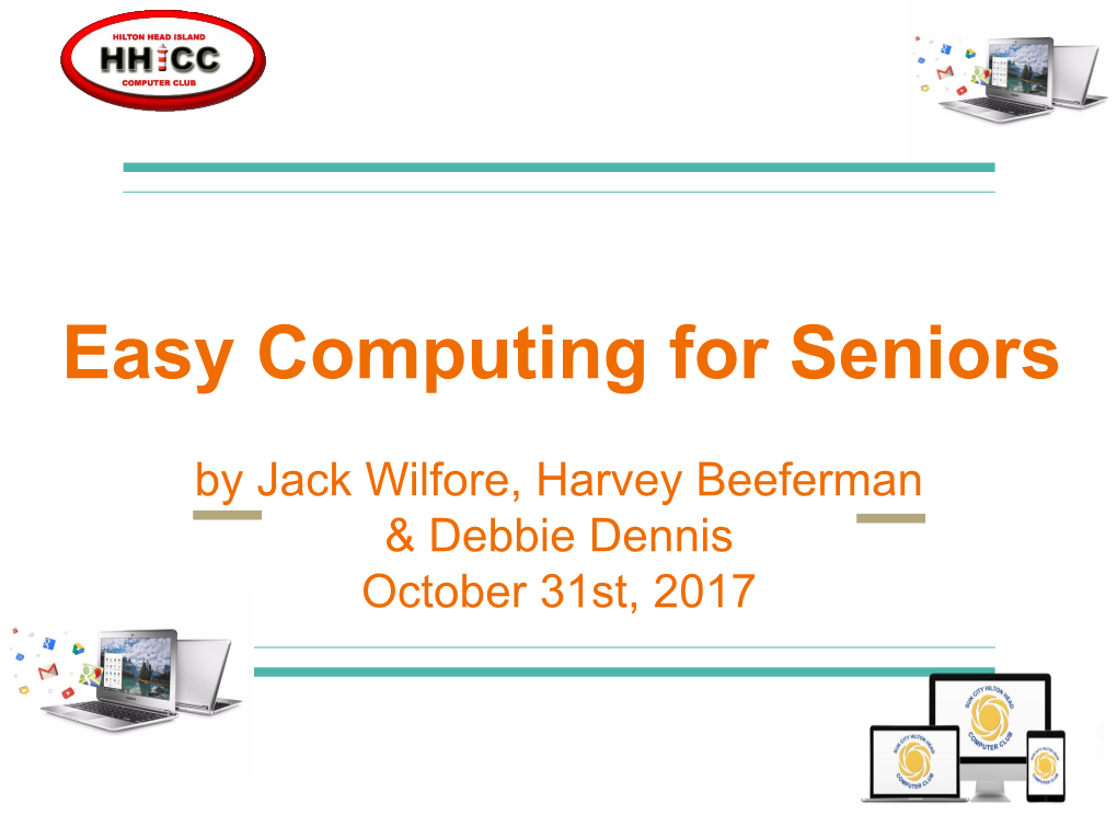 Easy Computing for Seniors