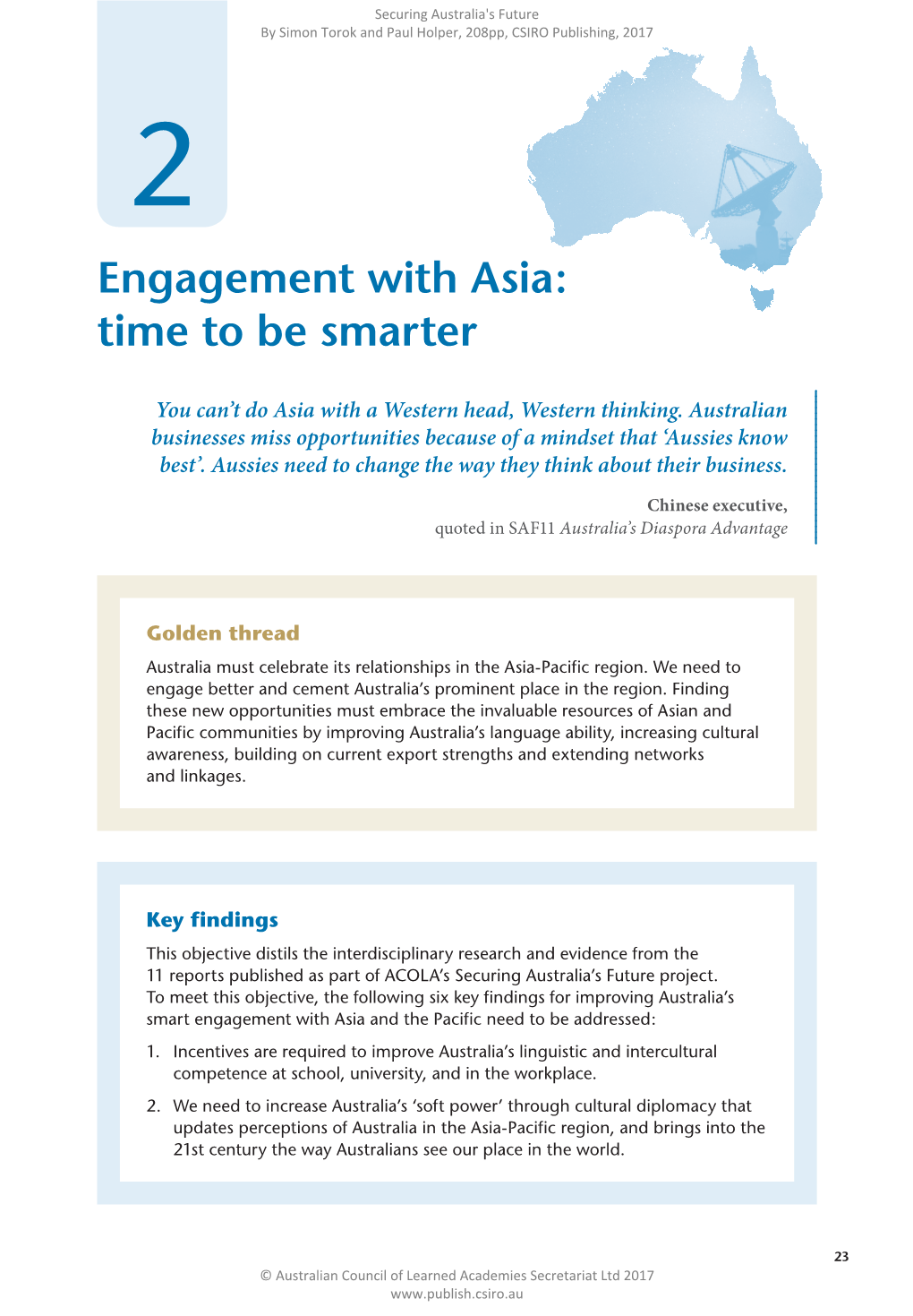 Engagement with Asia: Time to Be Smarter