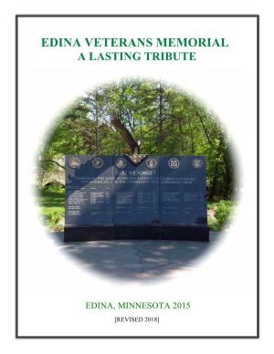 Edina Veterans Memorial a Lasting Tribute