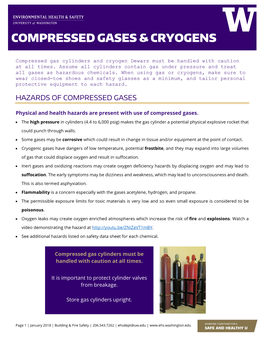Compressed Gases & Cryogens