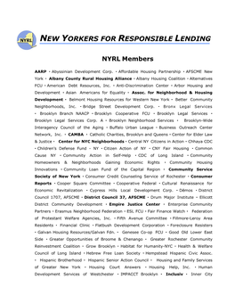 New Yorkers for Responsible Lending