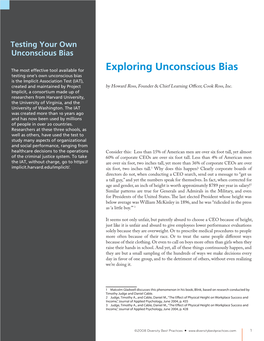 Exploring Unconscious Bias