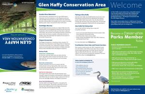 Glen Haffy Conservation Area Welcome