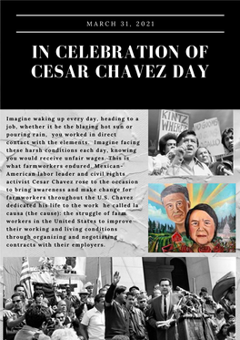 Cesar Chavez Newsletter