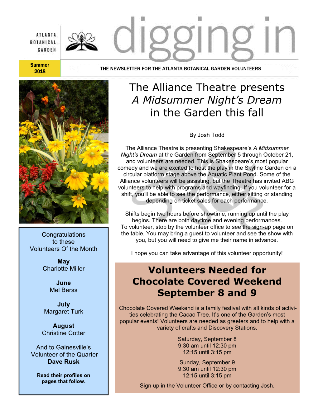 The Alliance Theatre Presents a Midsummer Night's Dream in The