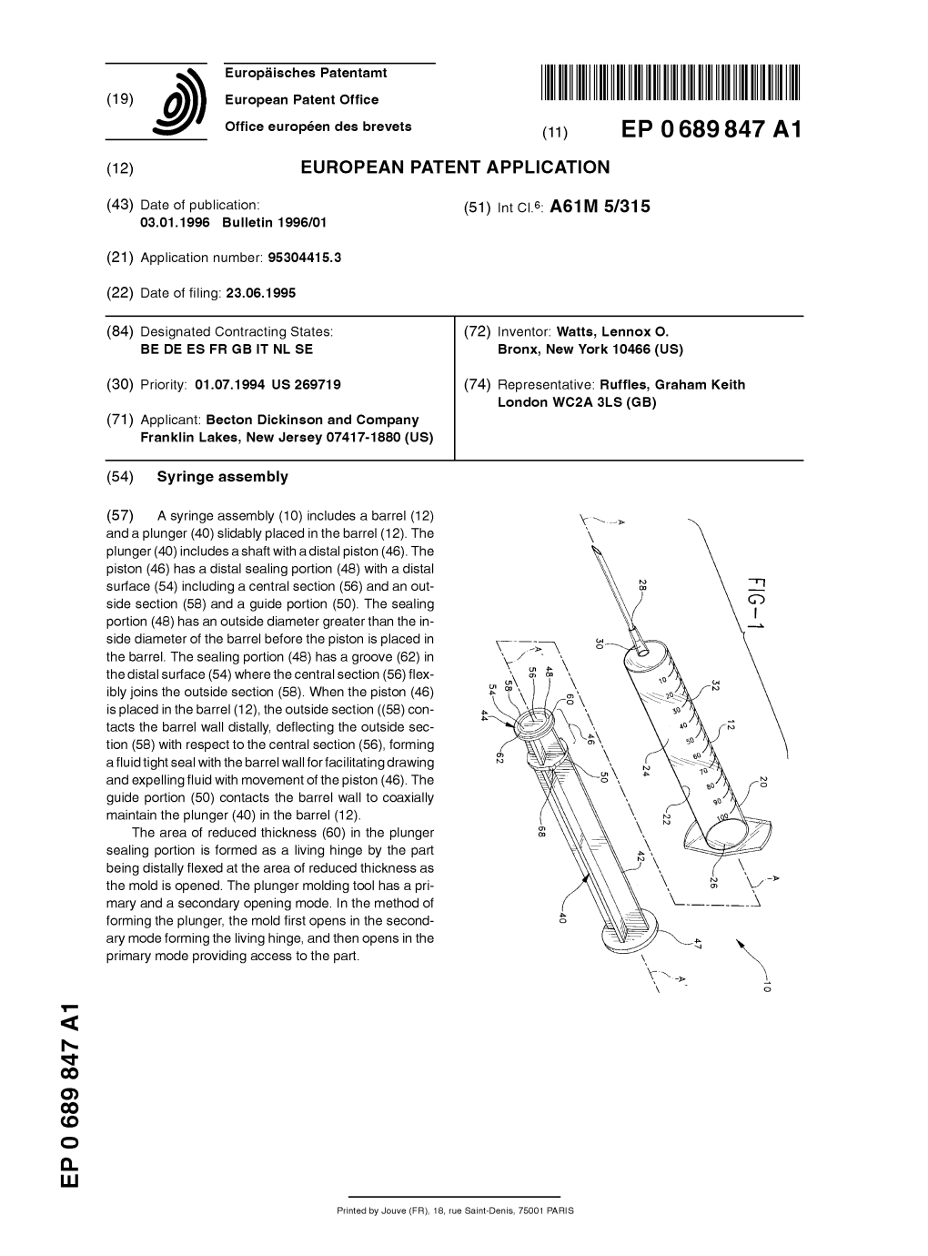 Syringe Assembly