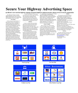 Secure Your Highway Advertising Space