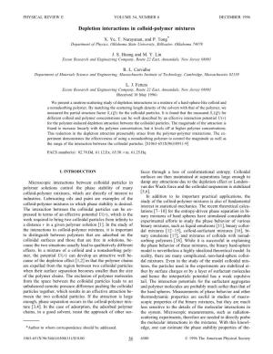 Depletion Interactions in Colloid-Polymer Mixtures