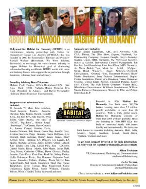 Hollywood for Habitat for Humanity