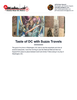 Taste of DC with Suzzs Travels