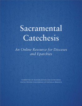 Sacramental Catechesis.Indd