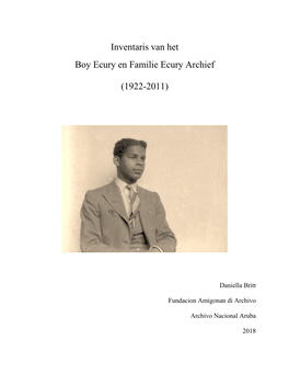 Inventaris Van Het Boy Ecury En Familie