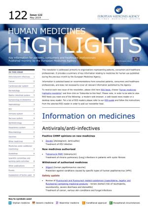 Human Medicines Highlights Newsletter’ and Then Click on ‘Subscribe to This Feed’