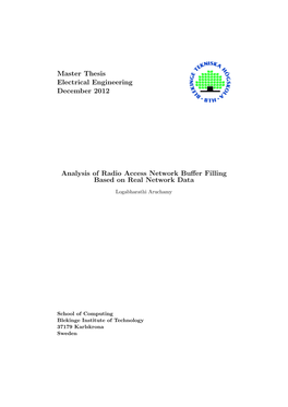 Analysis of Radio Access Network Buffer Filling Based on Real Network Data