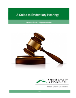 A Guide to Evidentiary Hearings