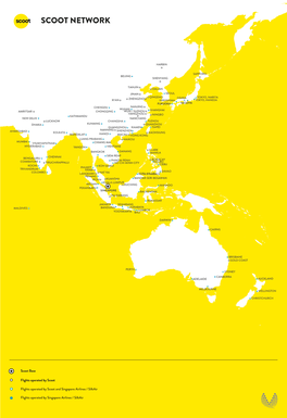 Scoot Network and Interline Destinations