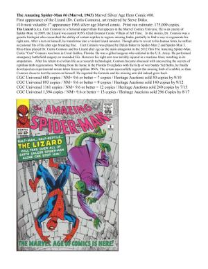The Amazing Spider-Man #6 (Marvel, 1963) Marvel Silver Age Hero Comic #88