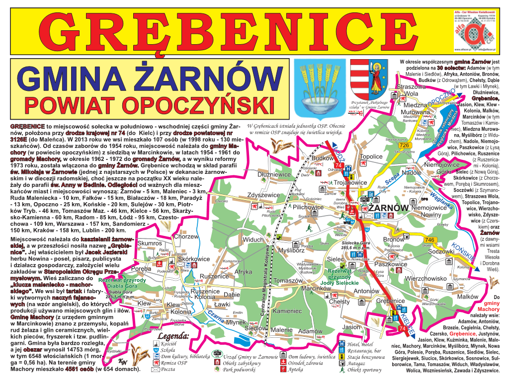 Mapa, Grębenice