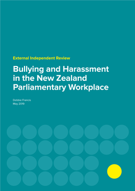 Bullying and Harassment in the New Zealand Parliamentary Workplace