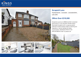 Scraptoft Lane Humberstone , Leicester , Leicestershire , LE5 2HS