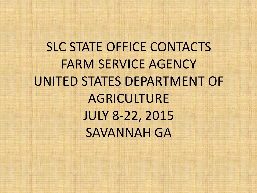 Fred Harrison, Jr., Ph.D., State Executive Director, Farm Service Agency, U.S. Department of Agriculture, Georgia