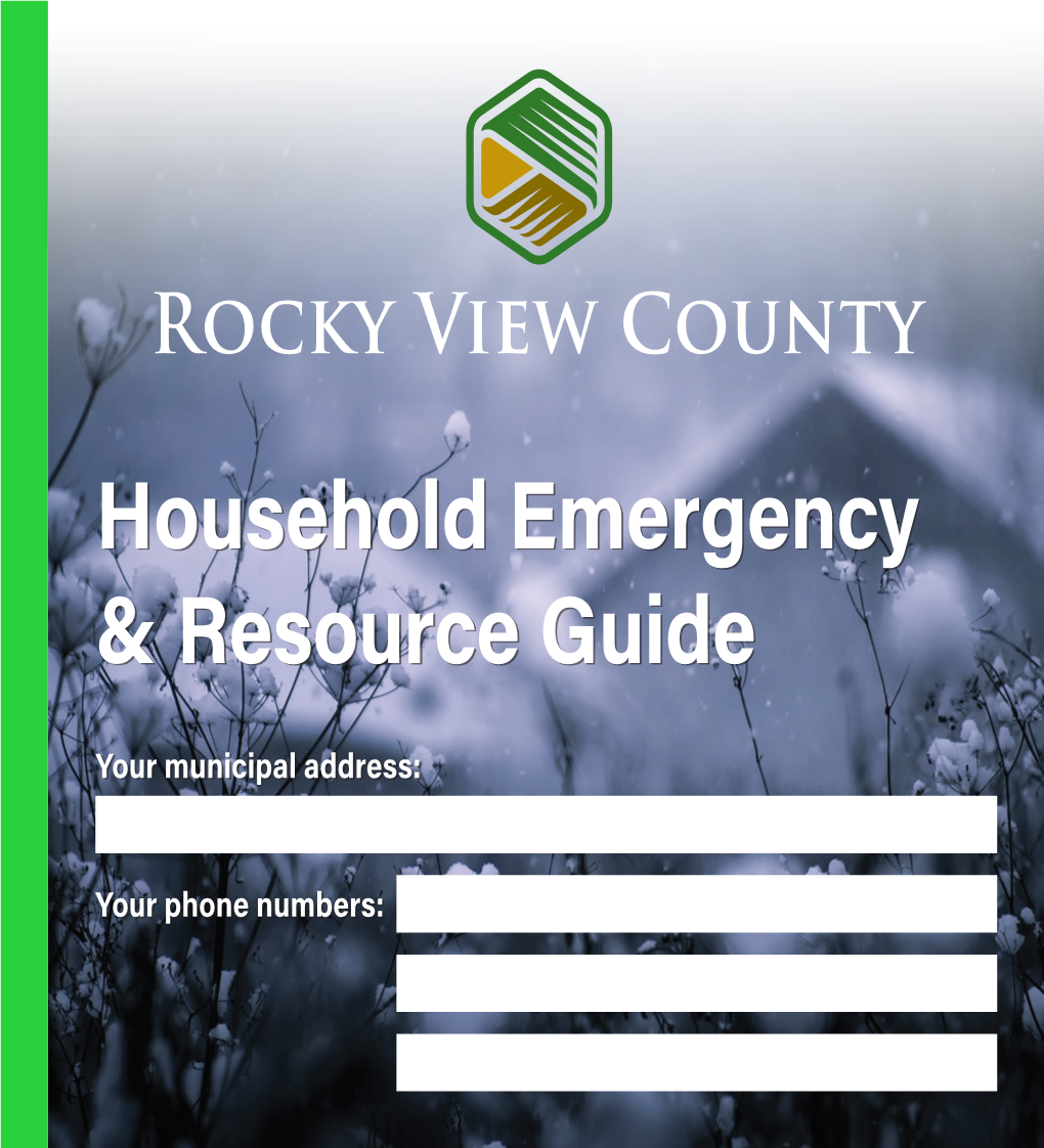 Household Emergency & Resource Guide